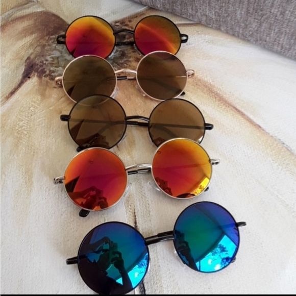 BRAND NEW 2019 ROUND MIRROR LENS SUNGLASSES - Picture 1 of 6